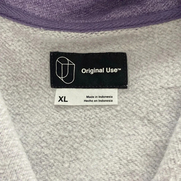 Original Use Purple 1986 Quarter Zip Pullover - Picture 4 of 4